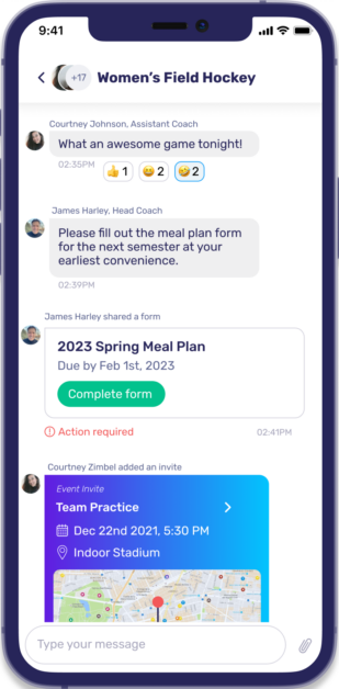 Spry messaging mobile app