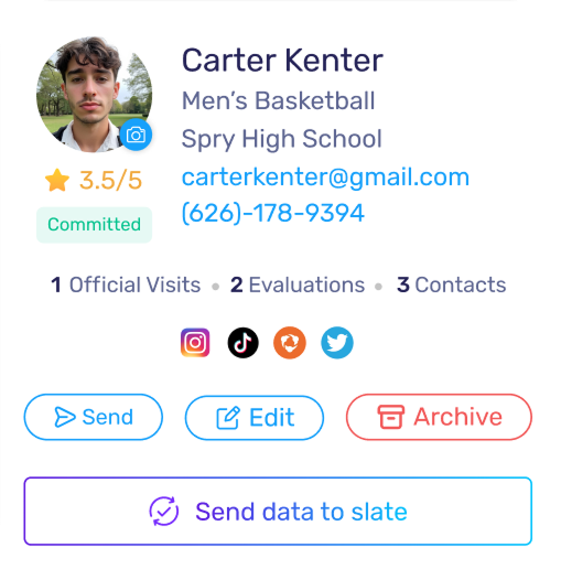 Paperwork Student-Athlete Interface