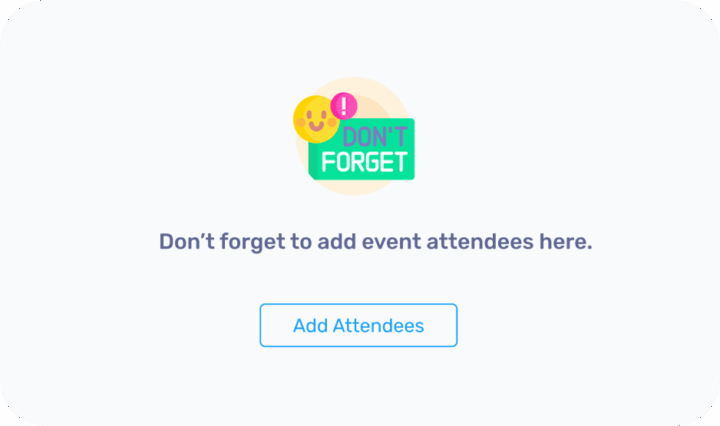 Add attendees reminder